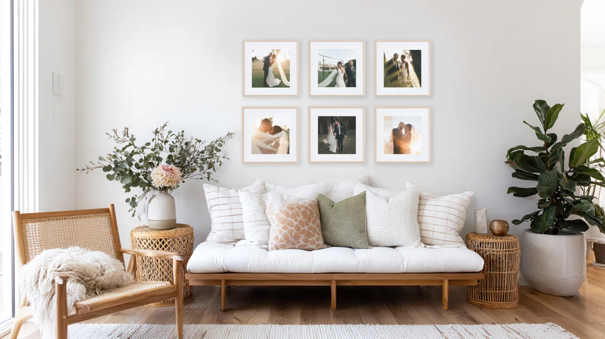 Grid of 6 Photo Gallery Wall